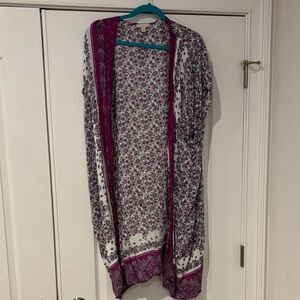 LOFT Floral Kimono Size Medium/ Large